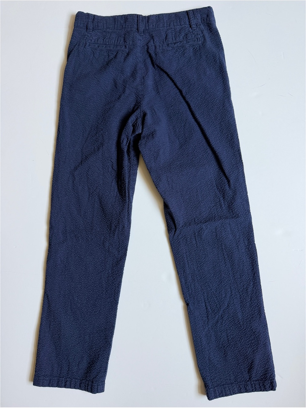 Boys Hope and Henry Seersucker Pants Size 8 Dark Navy Blue - Picture 2 of 7
